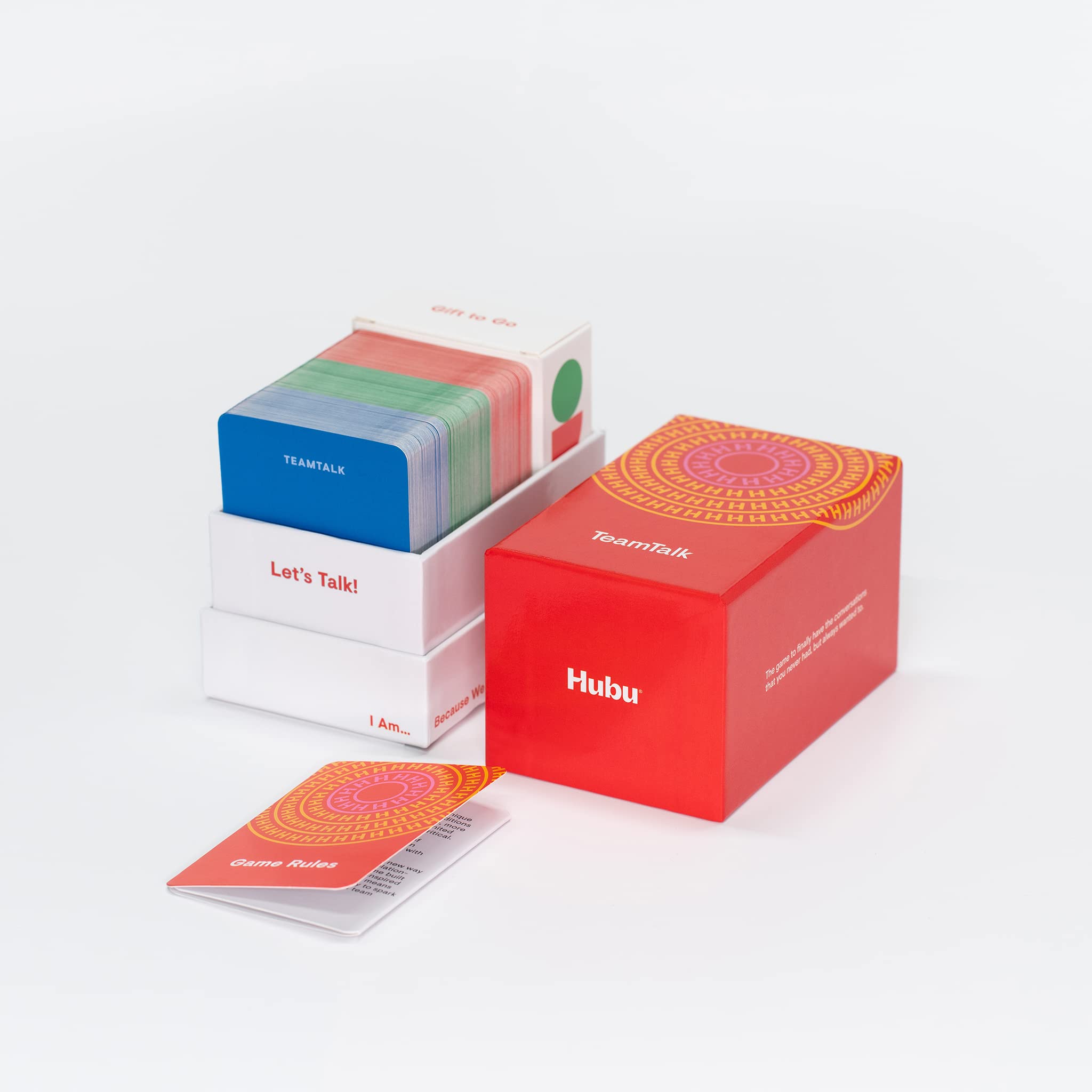 Hubu TeamTalk Game: Card Decks for Icebreakers, Team Building, Team Meetings, Offsites and 1:1s (English 2023)
