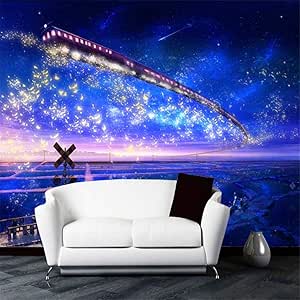 ZYLBDNB Mural de la Galaxia, murales de Dibujos Animados en 3D para la