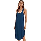 WiWi Nightgowns for Women Bamboo Viscose Super Soft Sleeveless Racerback Night Shirts Plus Size Cooling Sleepshirts S-4X