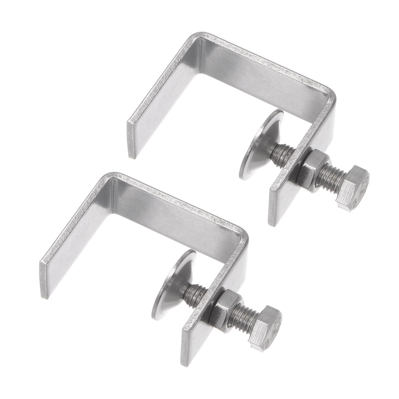 CoCud C-Clamp, 46mm Jaw Opening Width, Stainless Steel I Shaped Design Clamp - (Applications: for Woodworking Metalworking Assembly Construction), 2-Pieces