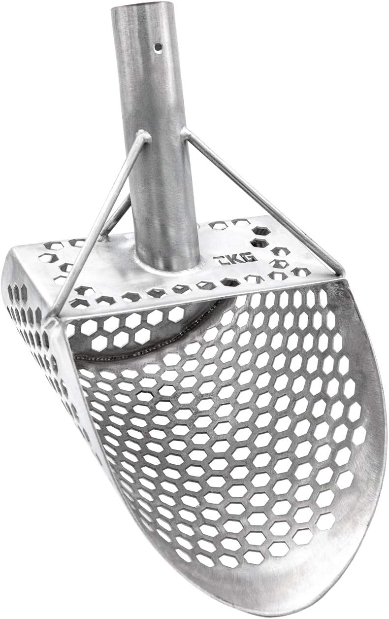 CKG 9 x 6 Sand Scoops Metal Detecting Shovel Sifter Scoop Stainless