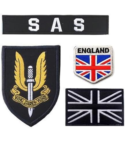UK British 22 Special Air Service SAS – Who Dares Wins PVC Rubber Hook Patch