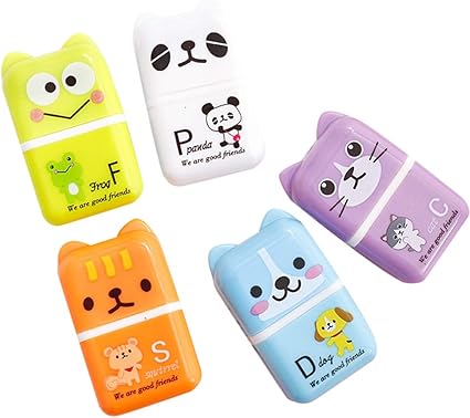Toyandona 5pcs Gomme Dessin Anime Gomme A Effacer Rouleau Creatif Papeterie Cadeaux Pour Enfants Etudier Fournitures Style Aleatoire Amazon Fr Fournitures De Bureau