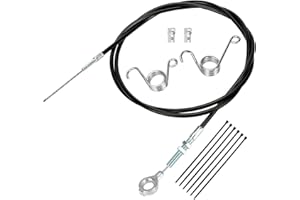 HIAORS 71 inch Throttle Cable for Go Kart Predator 212cc 196cc GX160 GX200 6.5hp Manco 8252-1390 ASW Kandi Yerf Dog Go Cart Parts with Throttle Pedal Brake and Return Spring Cable Stops
