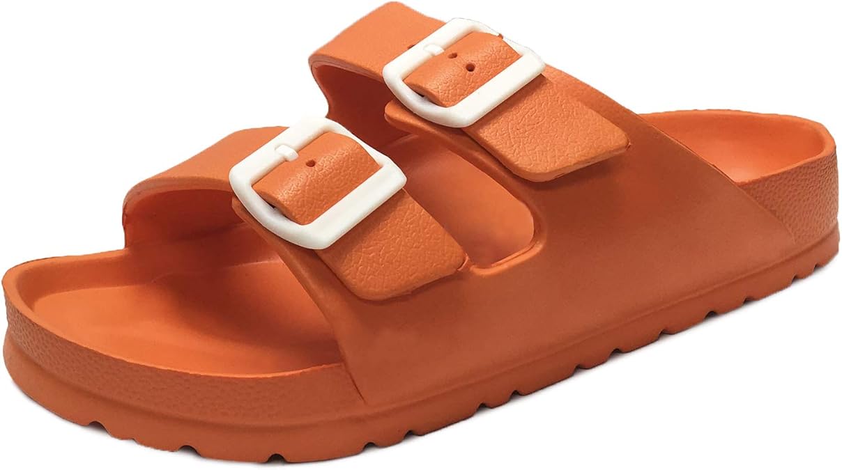 Trends SNJ Women's EVA Rubber Double Buckle Slides Comfort
