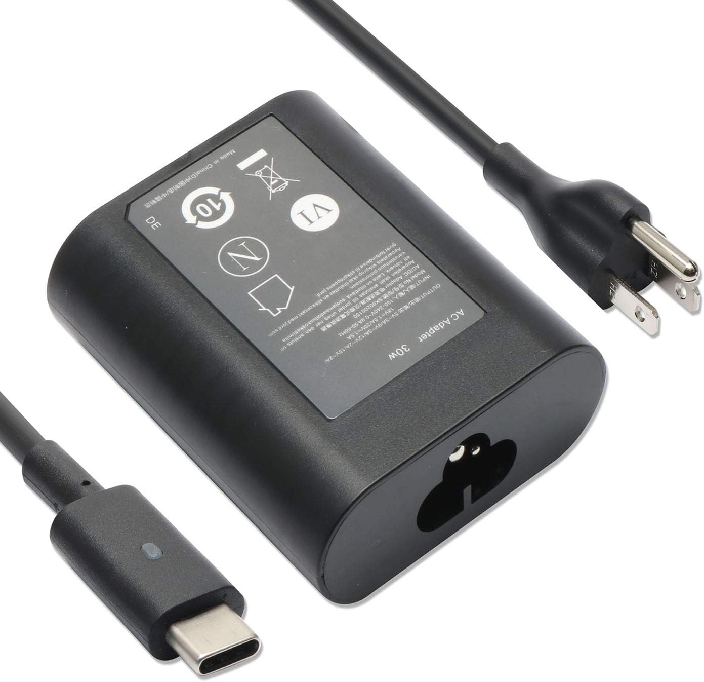 New 30W USB TypeC AC Adapter Power Charger for Dell XPS 13