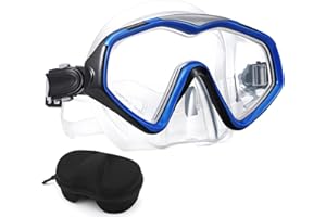 IGYM Professional Snorkel Diving Mask, Ultra Clear Lens with Wide View Tempered Glass Snorkeling Mask Gear,Anti Leakage Scuba Mask, Silicone Swimming Goggles Mask for Adults