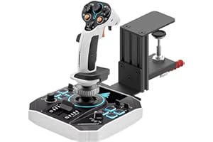 BUJ Metal Desk Mount Compatible with Thrustmaster SimTask Farmstick, T-Flight Hotas One,T-Flight Hotas 4, T-Flight Hotas X, T16000M FCS, TCA Sidestick, Sol-R1 Flight Stick, Sol-R2 Hotas