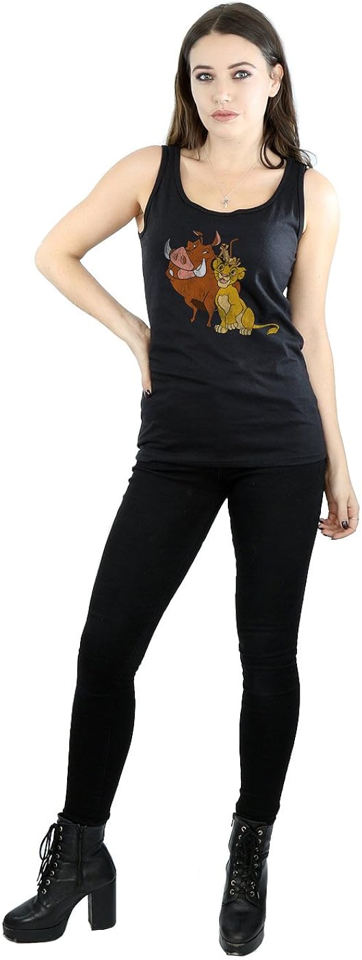 Disney Women's The Lion King Classic Simba, Timon and Pumbaa Tank Top at  Women’s Clothing store