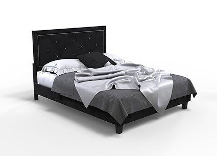 Forzza Ricky Queen Size Bed (Black)