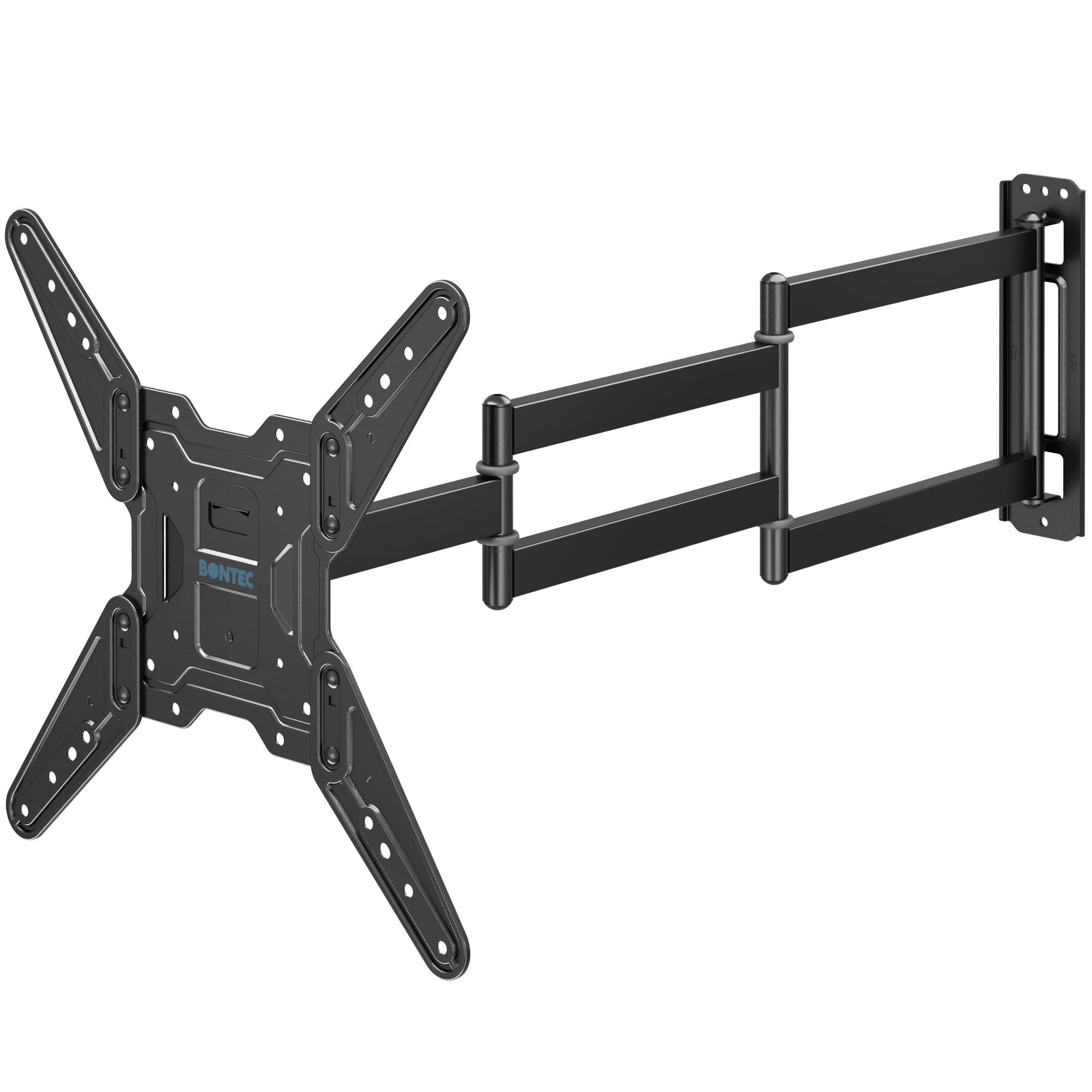 BONTEC Langarm TV Wandhalterung 950 mm Auszug für 26–65 Zoll Fernseher, voll bewegliche TV Halterung schwenkbar und neigbar, stabile Fernsehhalterung VESA 400x400 mm, bis 35 kg