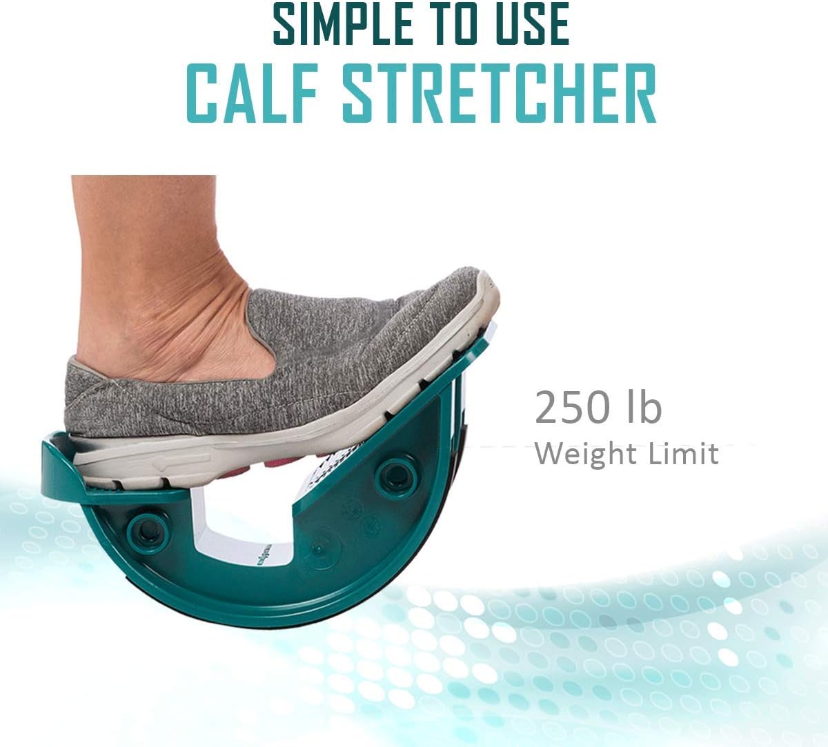 Step Stretch, Calf Stretcher and Foot Rocker for Pain Caused by Plantar Fasciitis, Achilles Tendonitis and Tight Calves (Slip Resistant Bottom): Health & Personal Care