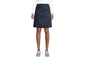 Lands' End School Uniform Girls Blend Chino Skort Above Knee