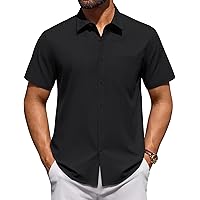 Amazon.com: Alimens & Gentle Mens Short Sleeve Dress Shirt Wrinkle Free Solid Casual Button Down Shirts for Summer Business Wedding,Black,S : Clothing, Shoes & Jewelry Amazon.com: Alimens & Gentle Mens Short Sleeve Dress Shirt Wrinkle Free Solid Casual Button Down Shirts for Summer Business Wedding,Black,S : Clothing, Shoes & Jewelry