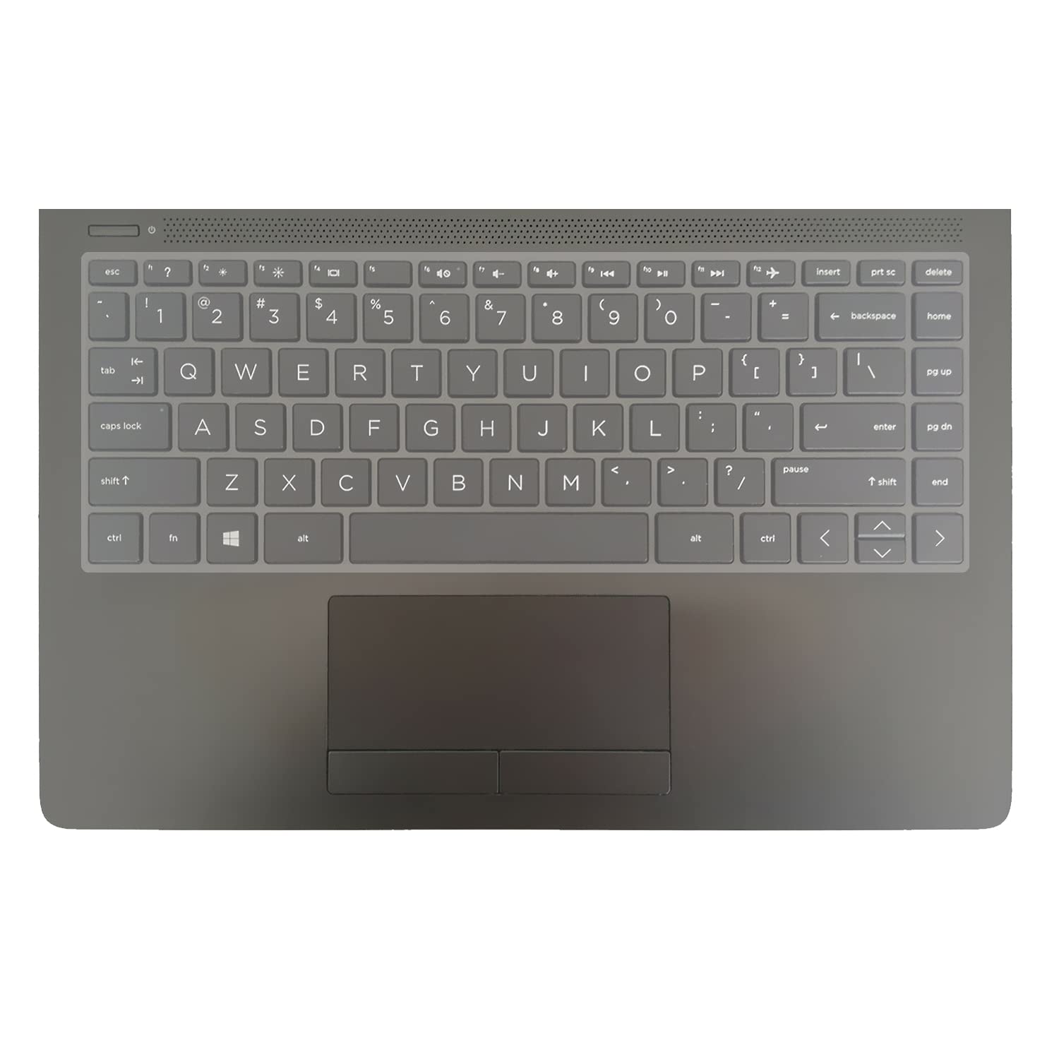 MiNGFi Silicone Keyboard Cover for HP Pavilion x360 14" 14-bf/ba/cd/cf/dh(2017-2019) 14g-br/bu/bx 14-bp/by/bw/bs/cm/ce/df/dk/dq/fq(2017-2021) 14-ds 14-dg 240/245/246 G6 - Transparent