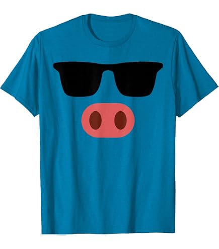 Amazon.com: Pig Face Shirt Adult Kids Men Women Pig Face Costume T