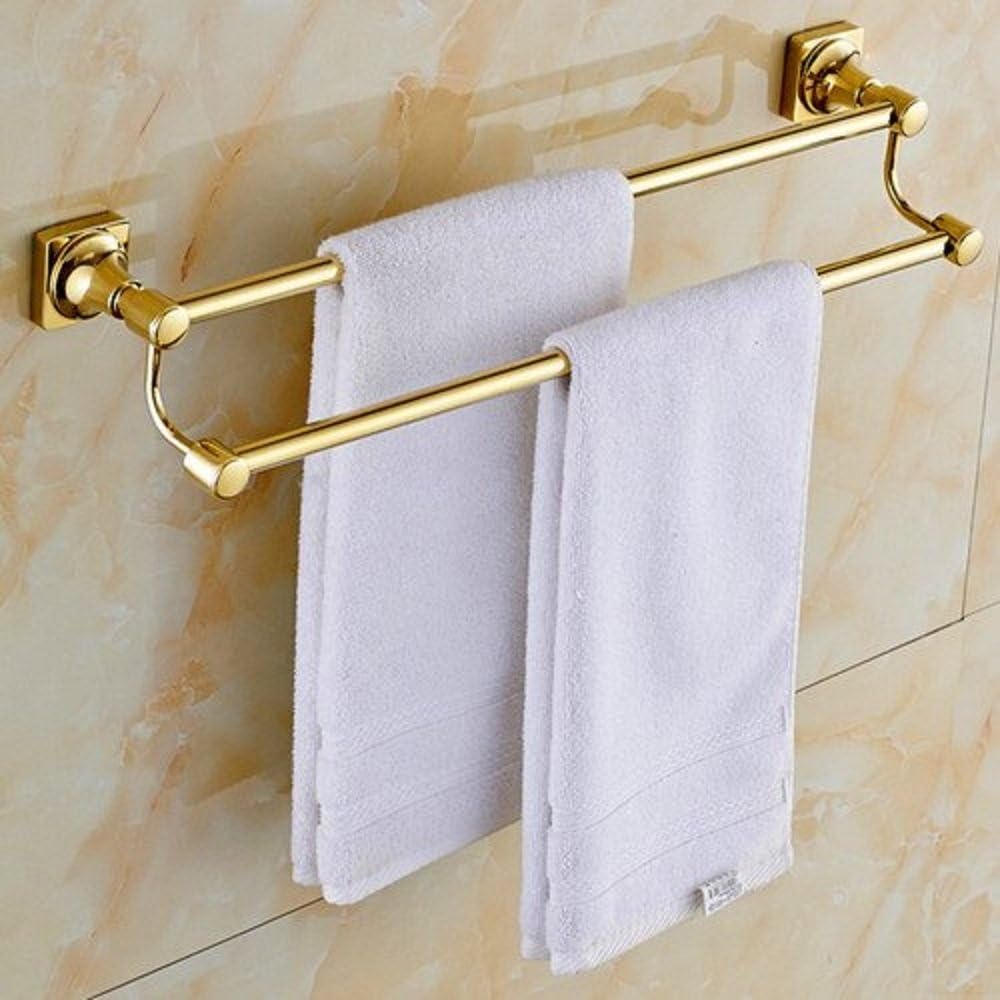 Sprinkle Double Bath Towel Bar Gold 