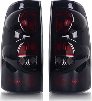 Amazon Com Taillights Tail Lamps Compatible With Chevy Chevrolet Silverado 1500 2500 3500 1999 2006 2007 With Classic Body Style Gmc Sierra 1500 2500 3500 1999 2002 Do Not Fit Barn Door Stepside Models Automotive