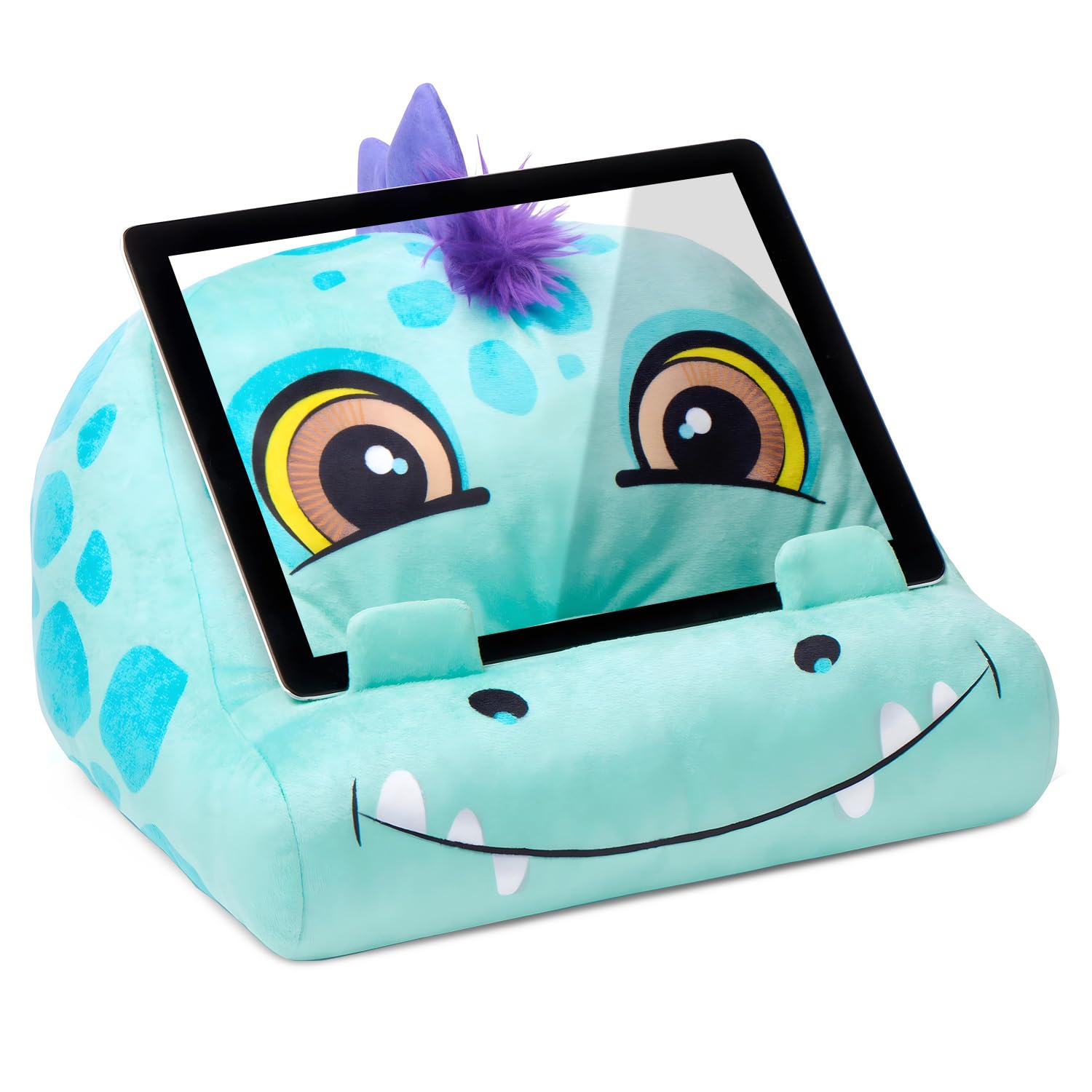 Photo 1 of Gifts for Readers & Writers Kids Tablet Pillow Stand Holder Lap Soft iPad Stand Dino- Kindle Lap Holder for Reading Book Pillow for Reading in Bed, Soft Machine Washable Book Cushion with Pocket