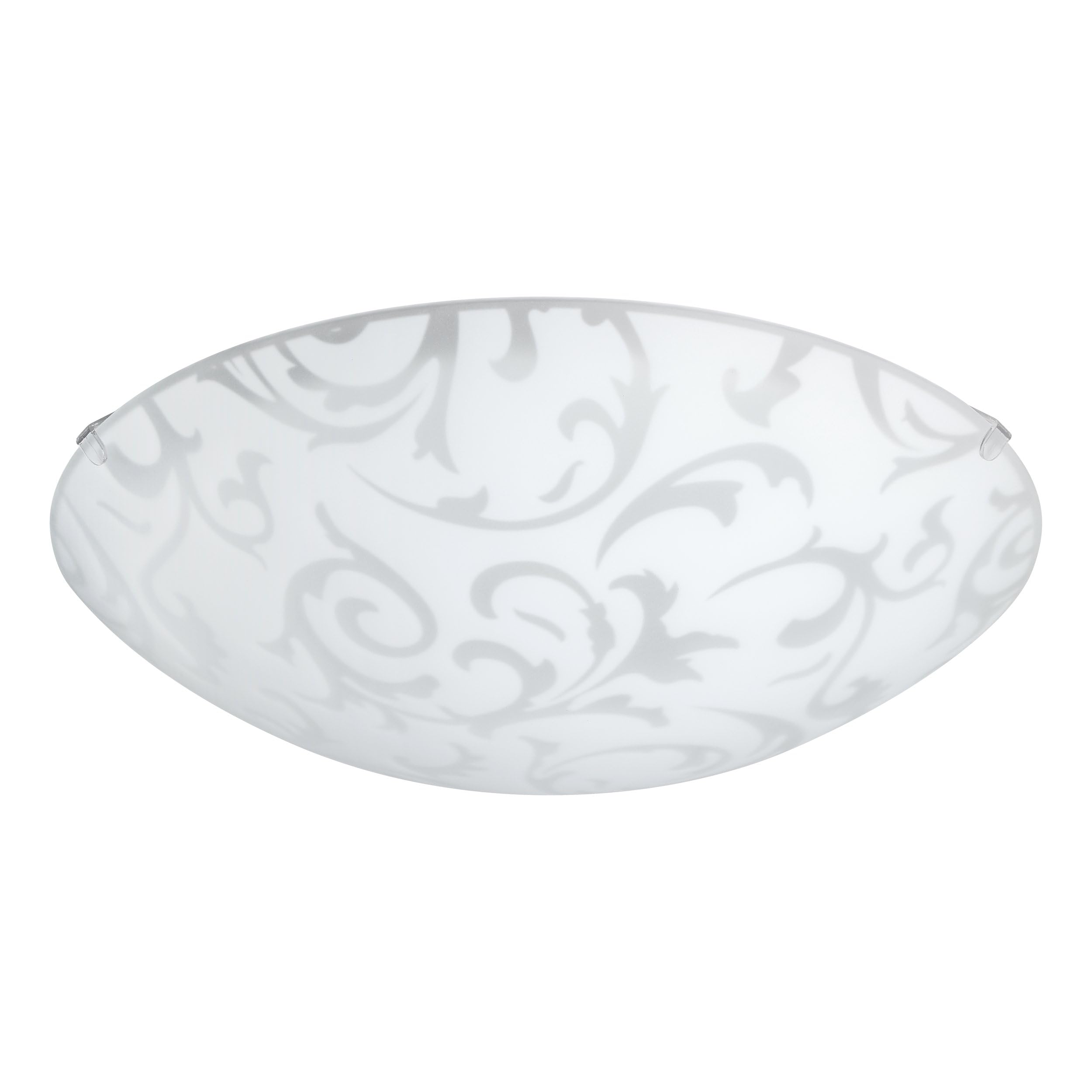 Eglo 90043 SCALEA 1 Ceiling or Wall Light in White Steel and Satin Glass