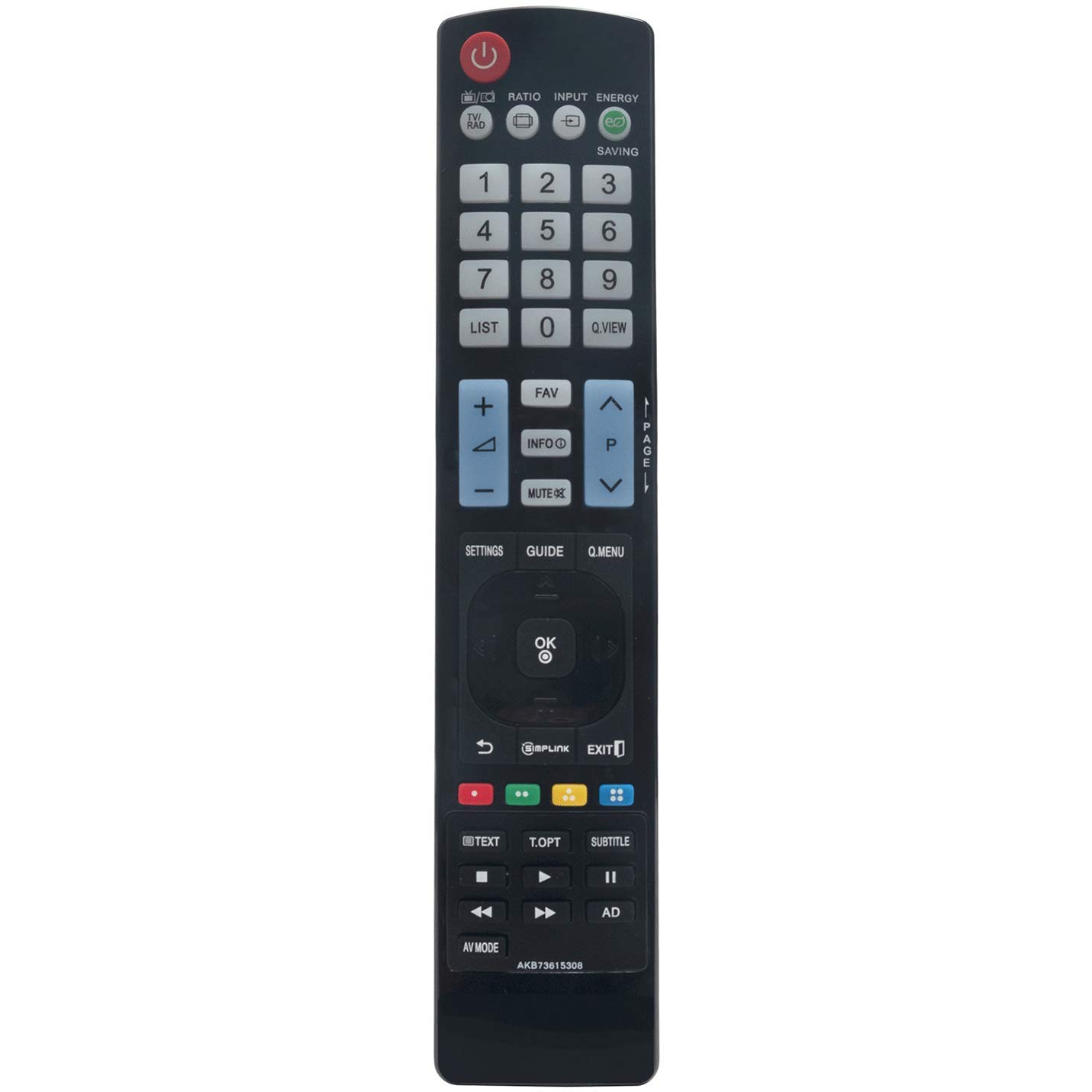 VINABTY AKB73615308 Replacement Remote Control for LG Plasma Smart LCD LED TV 50PA4500 50PA5500 50PA6500 60PA5500 60PA6500 50PA6500-AEB 50PA4500-ZF 50PA4500.AEB