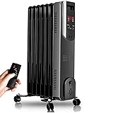 Electric Radiator Heater - 1500W Oil Space Heater