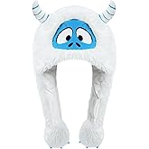 dressfan Plush Animal Hat with Ear Flaps,Novelty Christmas & Birthday Gifts for Adults & Children,One Size Fits All