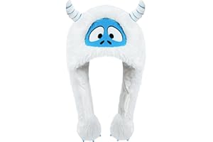 dressfan Plush Animal Hat with Ear Flaps,Novelty Christmas & Birthday Gifts for Adults & Children,One Size Fits All