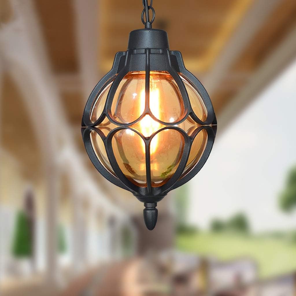 TXTC Industrial Chandeliers Outdoor Patio Lights Vintage Wall Lamp Waterproof Wall Light For Home Porch Patio,Garden (Color : Black)