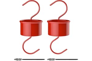 WTPNCIL Ant Moat, Ant Guard, Ant Moat for Hummingbird Feeders, Hummingbird Oriole Nectar Feeders Parts, 4.2 OZ, Metal, Red