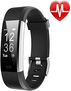 Lintelek Fitness Tracker with Heart Rate Monitor, Activity Tracker with Connected GPS, IP67 Waterproof Smart Band with Calorie Counter, Pedometer for Men, Women and Gift