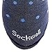 Sockwell Womens On the Spot Travel Compression Therapy Socks (Denim Blue, S/M)