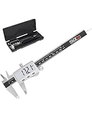 Calibro Digitale, Tacklife DC02 Precisione Micrometro in Acciaio Inox 150 mm / 6 Pollici con Schermo Grande e Chiaro, Calibro a Corsoio per Lunghezza , Diametro, Spaziatura e Profondità ecc