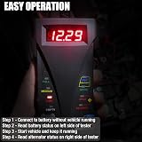 MOTOPOWER MP0514B 12V Digital Battery Tester with LCD Display and LEDs view 4