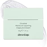 DEWDAP Cicatea Moisture Layering Capsule Cream, Niacinamide, Centella Asiatica for Deep Hydration, Face Moisturizer for Sensitive Skin, Korean Skincare (1.69 Fl Oz / 50ml)