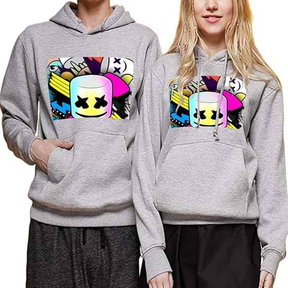 Amazon マシュメロ Marshmello 高い人気dj パーカー メンズ プルオーバー 長袖 おしゃれ 通気性 男女兼用 春 秋 冬 贈り物 トレーナー パーカー 通販