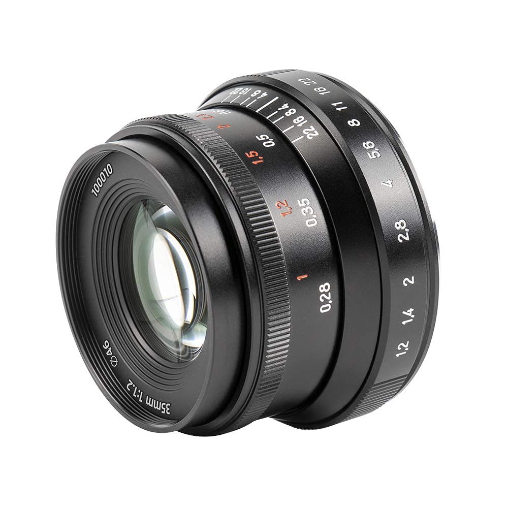 7artisans 35mm f1.2 Mark II APS-C Wider Aperture Lens for Canon Compact Mirrorless Cameras for EOS-M1 EOS-M2 EOS-M3 M5 M6 M10 M100 M50