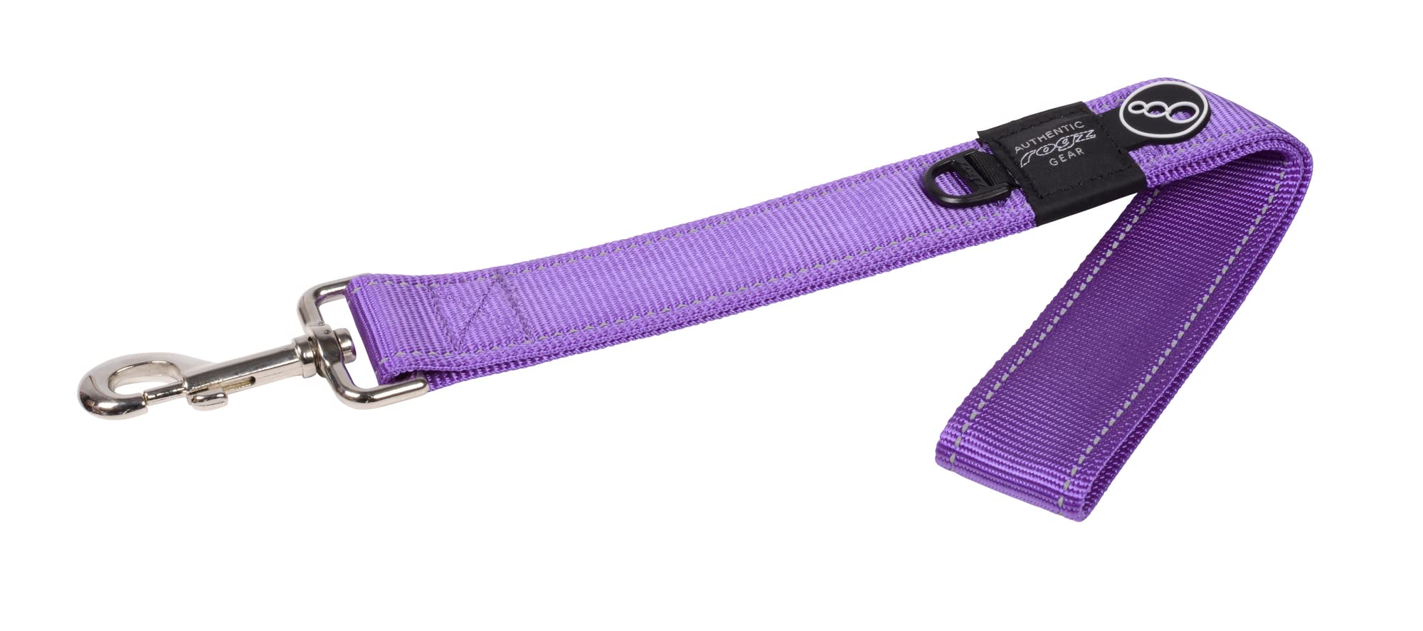 Rogz Reflective 1 and 5/8-Inch Landing Strip 18-Inch Long Dog Lead, XXLarge, Purple