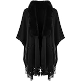 Ferand Shawl Wraps for Women, Cozy Lightweight Poncho Cape with Pockets, Warm for Fall Winter Travel