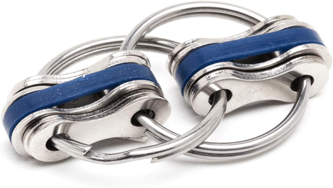 FLIPIT from Fidgetland - As Seen on Shark Tank - for ADD/ADHD, Stress, Anxiety, Adults, Kids, School & Office | Split Rings | Size M