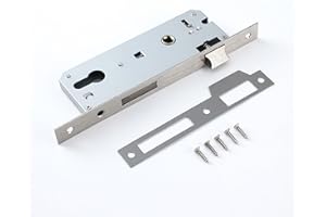 Door Lock for ，Mortise Lock Mortise Lock for Framed Doors 85mm Lock Backset 35mm Tubular Frame Lock Reversible Latch Bolt Mul