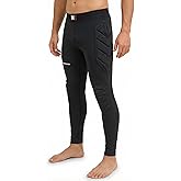 ONEKEEPER Goalkeeper Padded Leggings, Goalkeeper Pants, 6 mm EVA Hip Knee Protection Compression Gear for Youth Adult Keepers