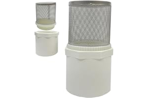Cotonlake 2 inch Stainless Steel Filter Cover Connected to 2 inch/DN50 PVC Water Pipe, Suction Strainers Used to Remove Debris and Reduce Solid Entry