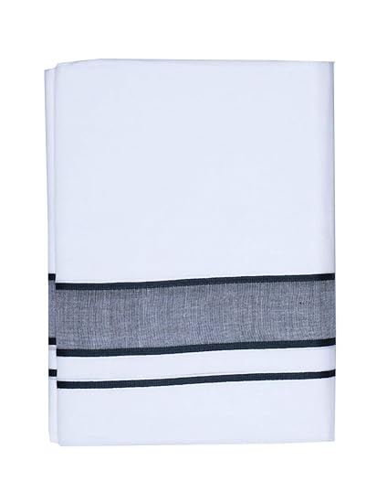 Men's Pure Cotton Dhoti's (137_White_3.60M)