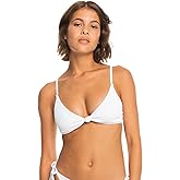 Roxy Women's Love Knot Bikini Top – UPF 50+, Quick-Dry, Removable Pads, Swimsuit Top, Surf & Beachwear