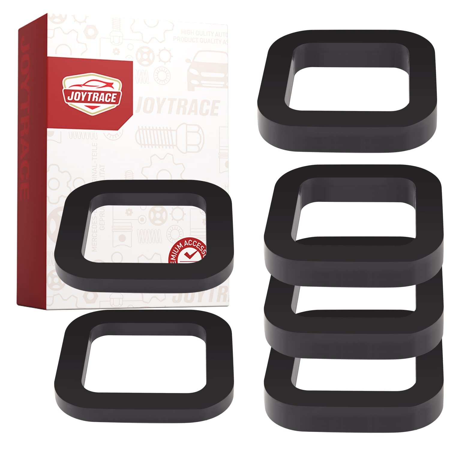 Photo 1 of 6 Pack - Multiple Size Combination?2 Inch Hitch Receiver Silencer Pad - Compatible with Most 2 Inch Trailer Hitch Receiver