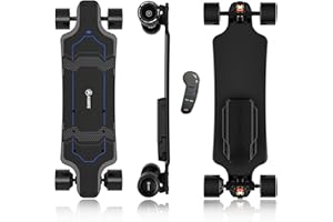 Askate A1 Electric Skateboard with Remote, Rang Up to 17 Miles/24, 8 Ply Canadian Maple, Smooth Breaking, Suitable for Younger Beginners