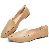 FINIWOR Loafers for Women Pointed Toe Dress Flats Shoes | comfortable memory foam penny loafers, slip on shoes