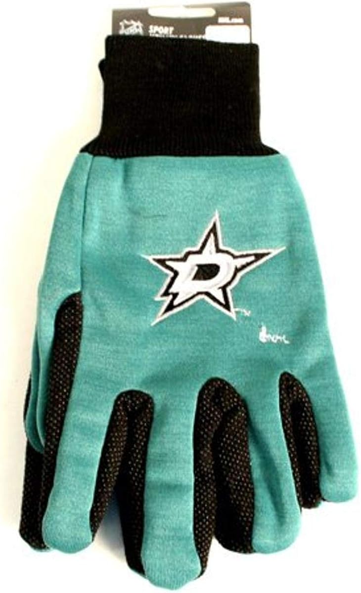 NHL Minnesota Wild Two-Tone Gloves, Green/Red : Sports Fan Apparel : Clothing