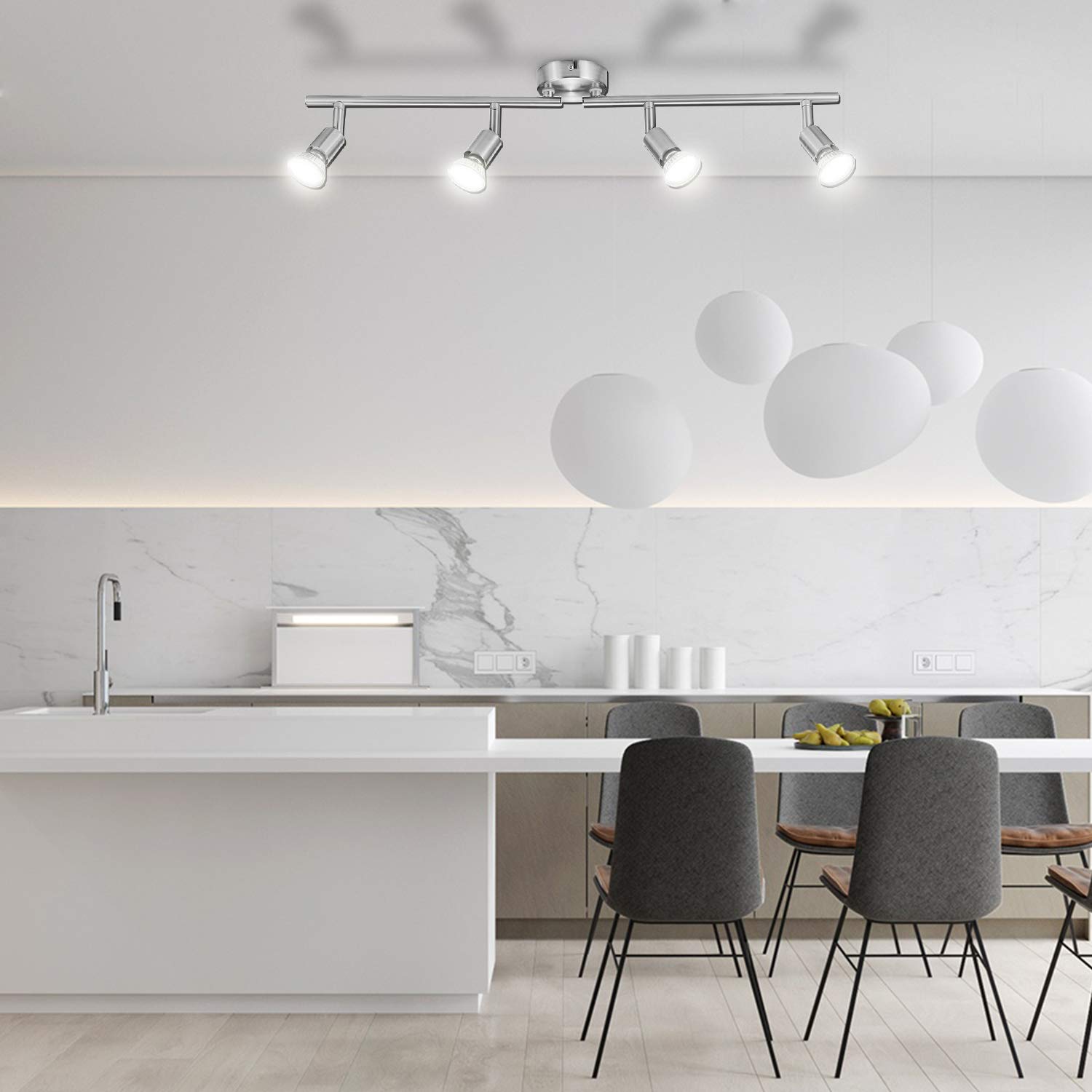 Lampadari Illuminazione Bojim Plafoniera con 4